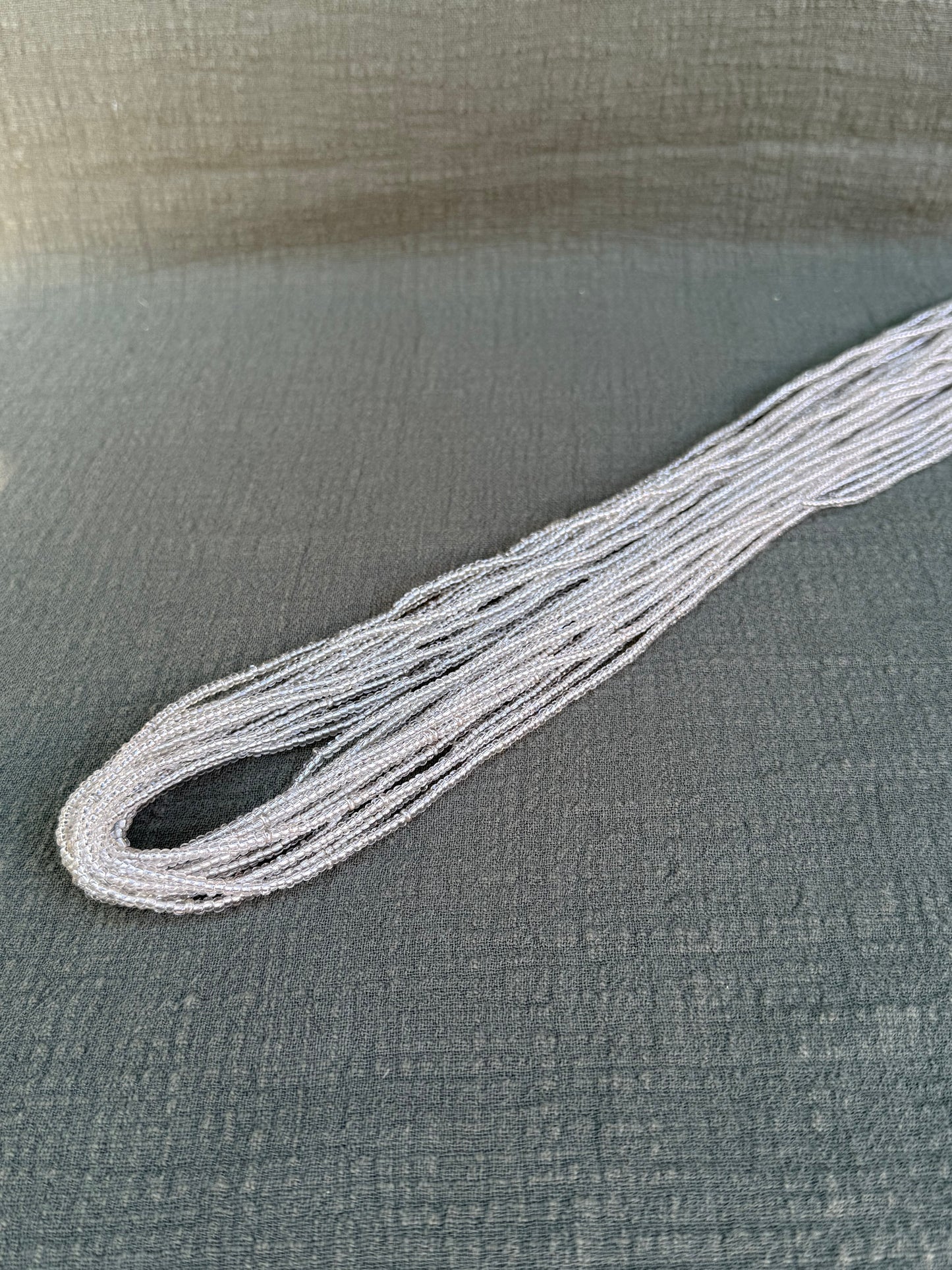 Clear Beauty waist beads – handmade Ghanaian body jewelry by Tòma Lina