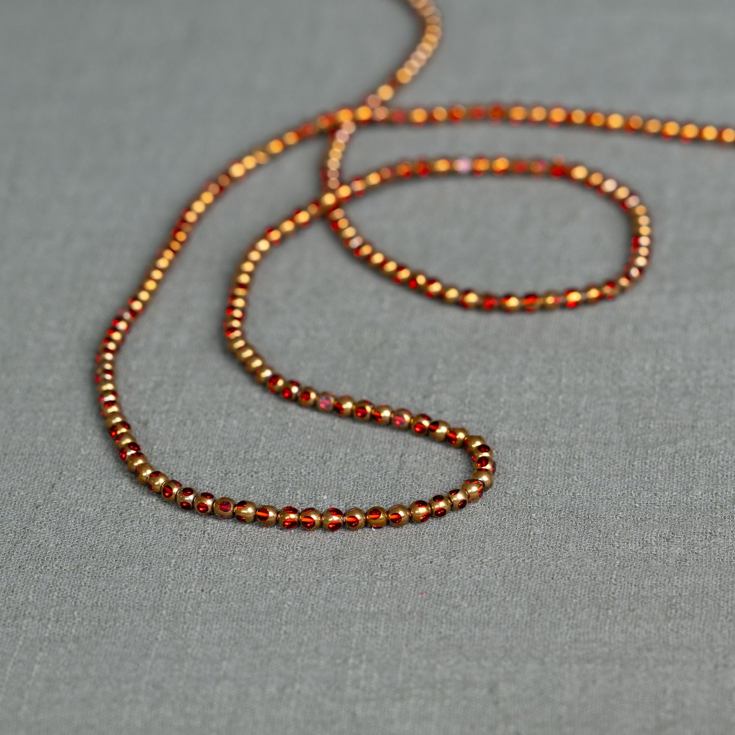 Ruby Red waist beads – handmade Ghanaian body jewelry by Tòma Lina