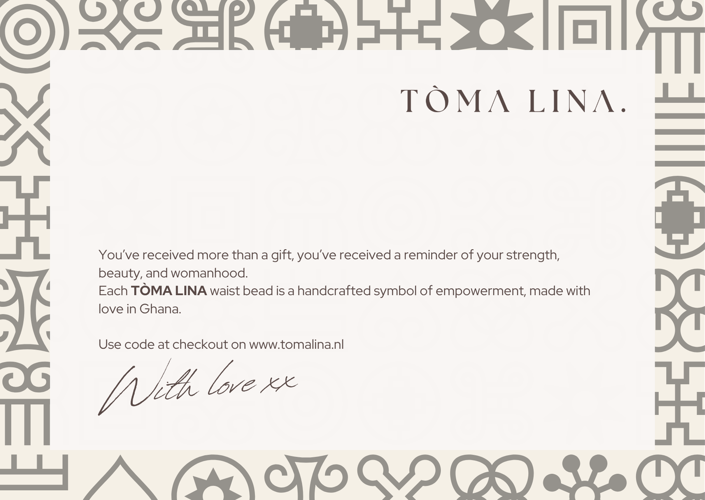 Tòma Lina Giftcard - Digital