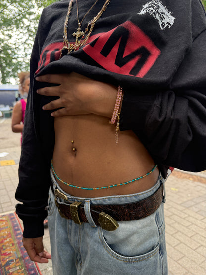Aqua Harmony – Handmade African Waist Beads