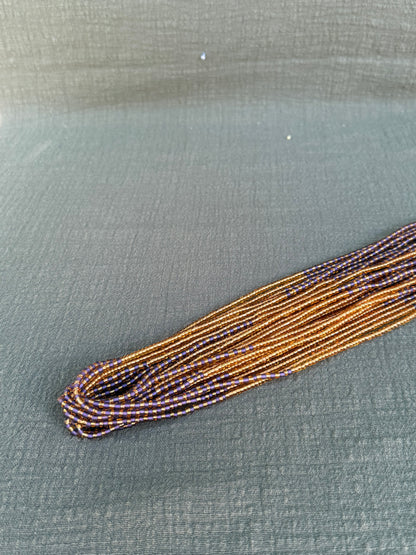 Lavender waist beads – handmade Ghanaian body jewelry by Tòma Lina